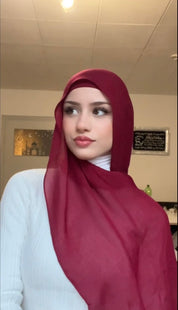 Cherry Modal Hijab Set