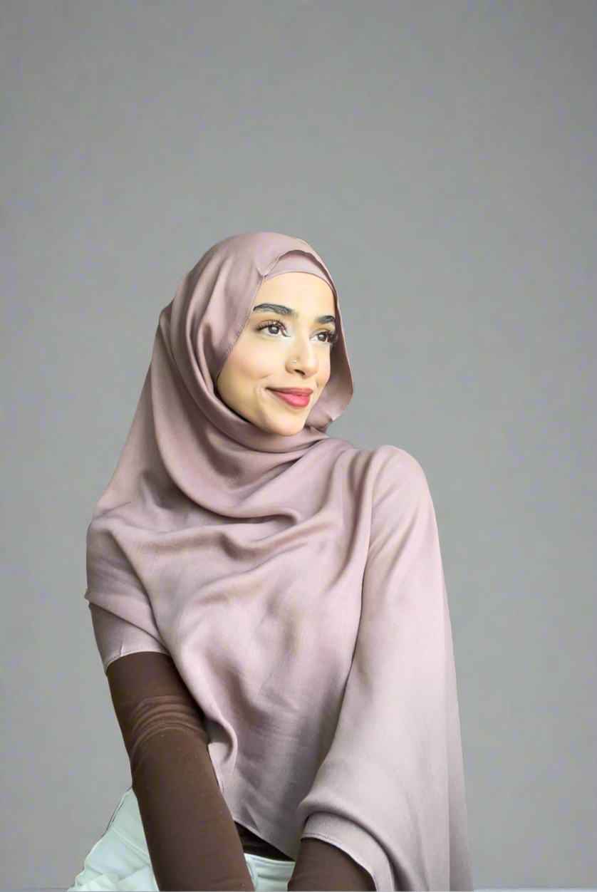 Mauve Modal Hijab Set