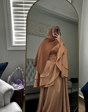 Aafia Gold Abaya Set