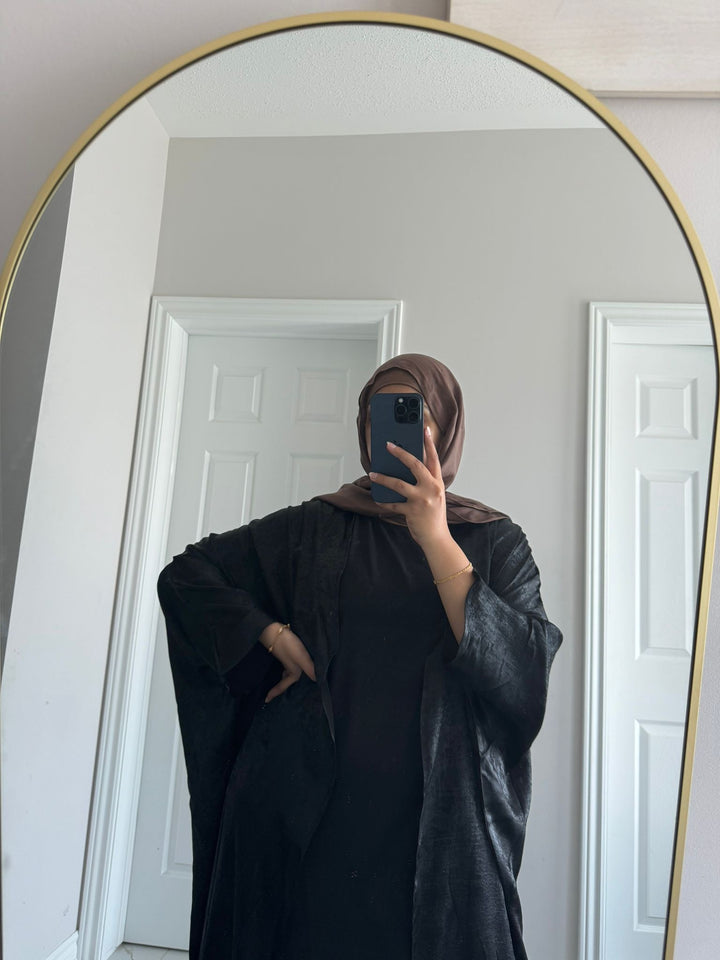 Black Shimmer Abaya