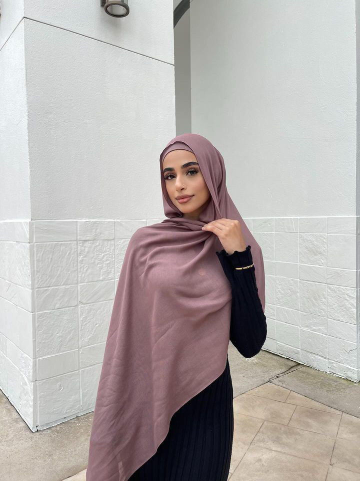 Mauve Modal Hijab Set