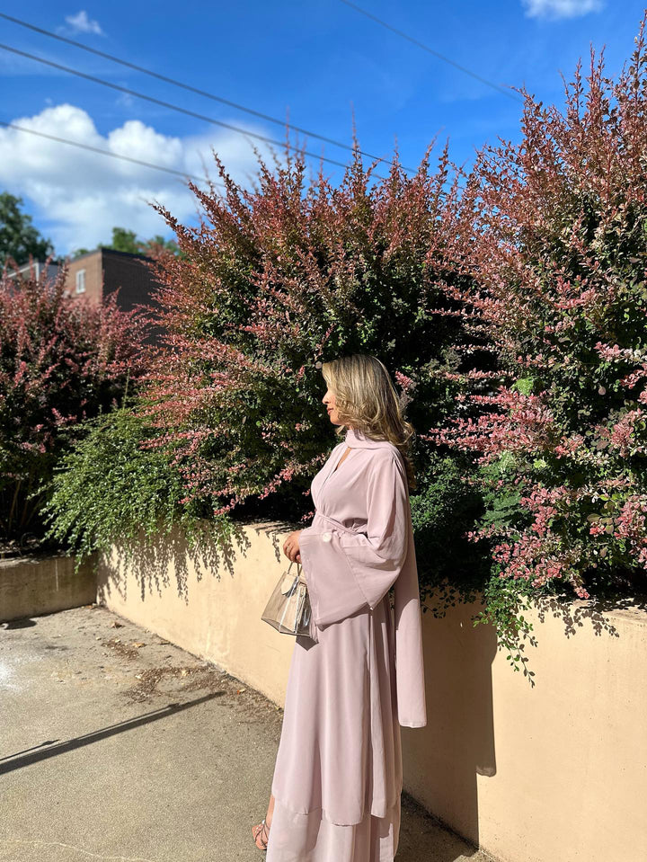 Sajal Abaya Pink